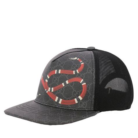 gucci cappello nero|Gucci hat snake print.